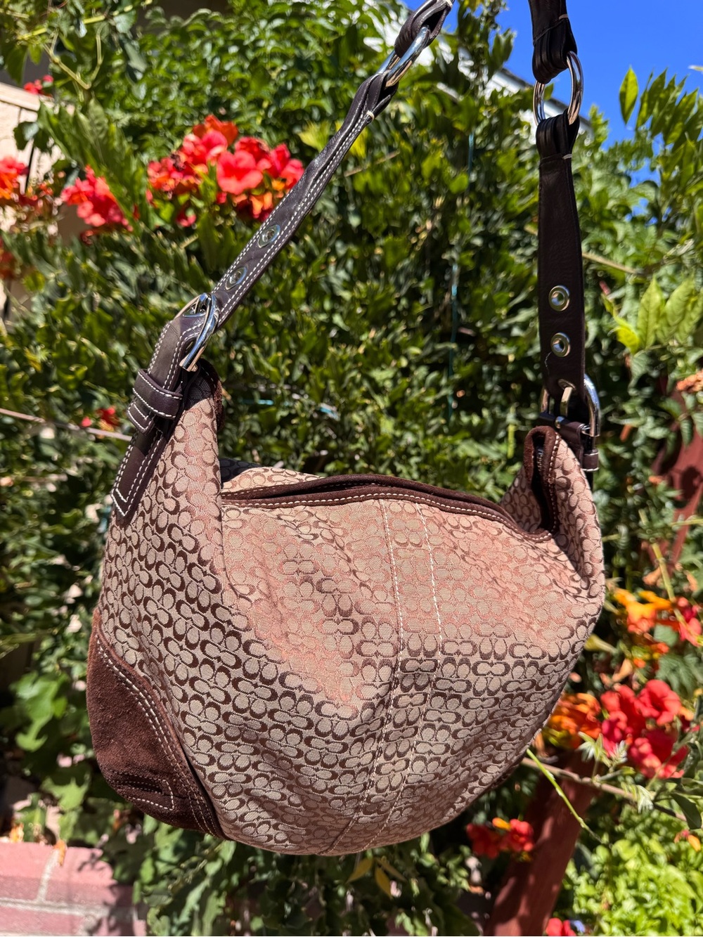 Vintage Coach Soho Signature Hobo Shoulder Bag - Picture 2 of 9